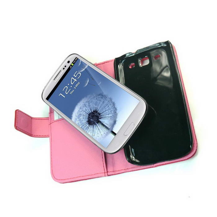 KaysCase Book Snap on Leather Cover Case for Samsung Galaxy S3 SIII